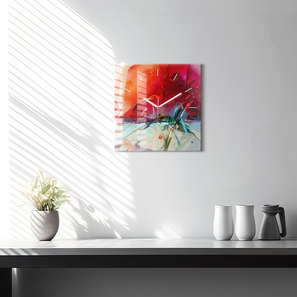 Zegar ścienny kwadratowy Rzędy przypraw