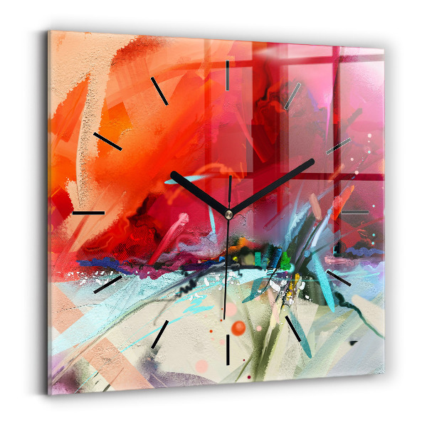 Zegar ścienny kwadratowy Rzędy przypraw