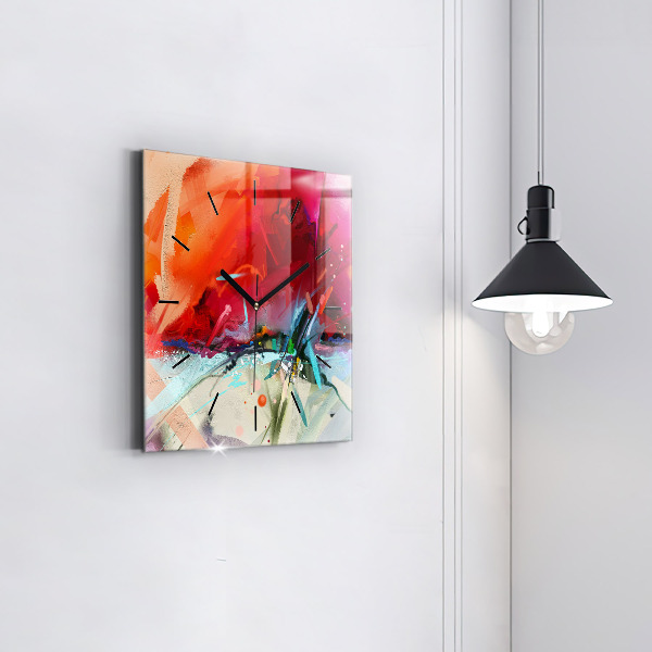 Zegar ścienny kwadratowy Rzędy przypraw