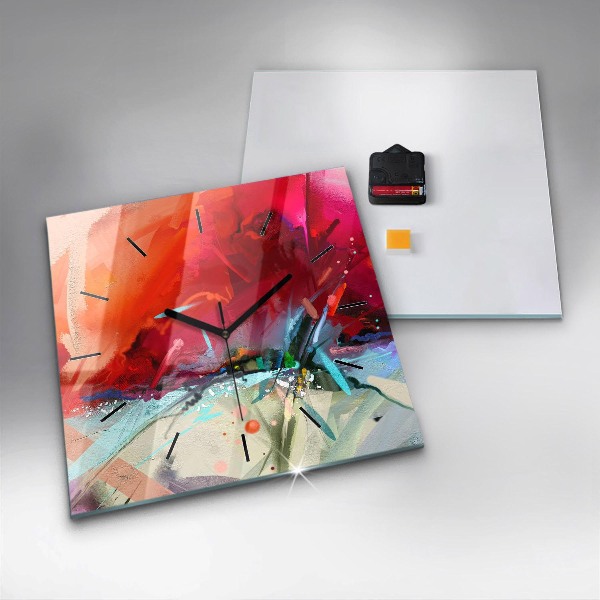 Zegar ścienny kwadratowy Rzędy przypraw