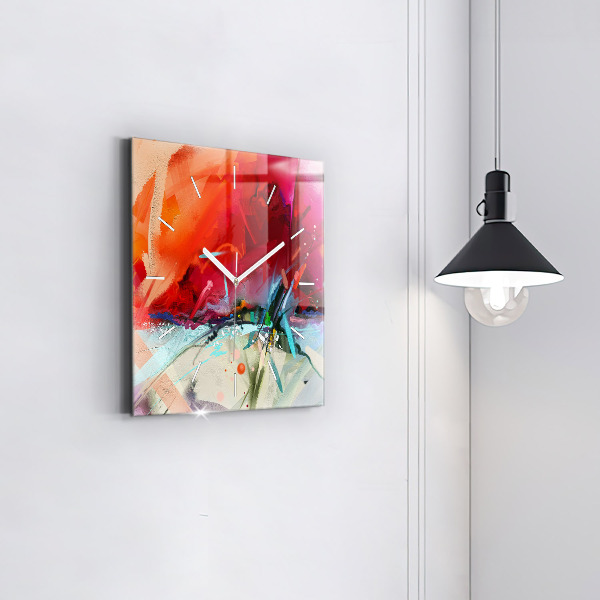 Zegar ścienny kwadratowy Rzędy przypraw