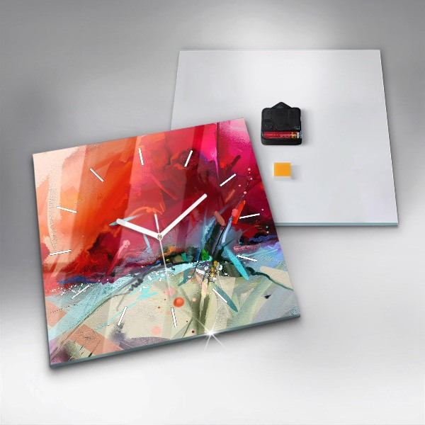 Zegar ścienny kwadratowy Rzędy przypraw