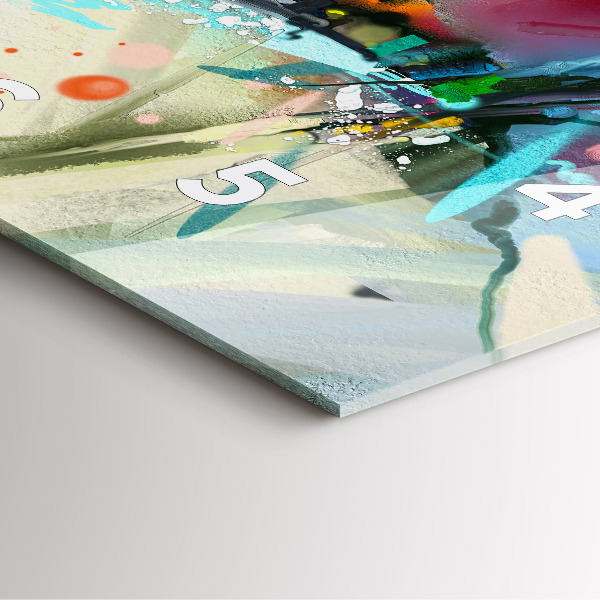 Zegar ścienny kwadratowy Rzędy przypraw