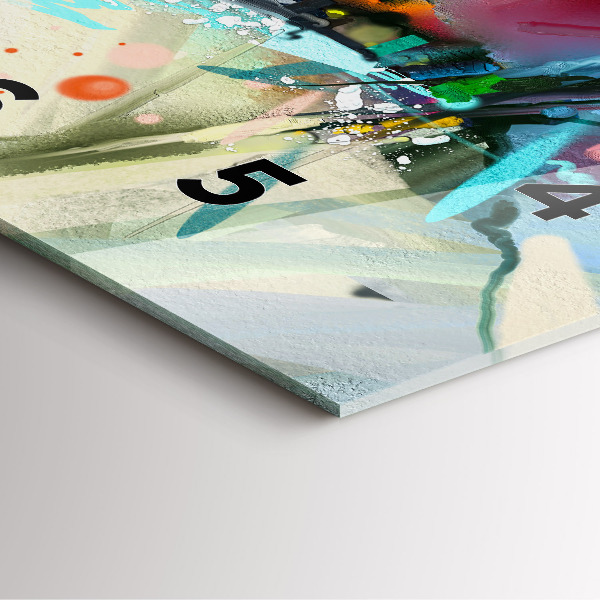 Zegar ścienny kwadratowy Rzędy przypraw