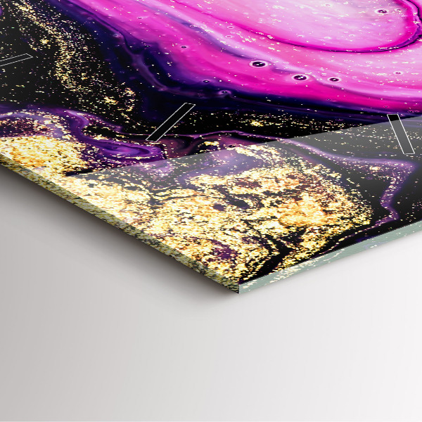 Zegar ścienny kwadratowy Abstrakcja marmur