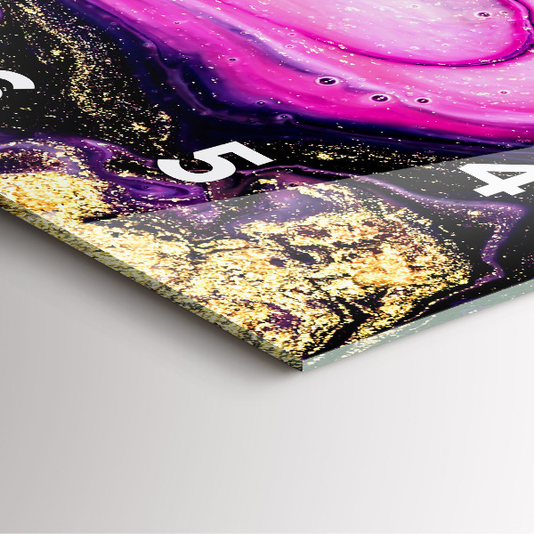 Zegar ścienny kwadratowy Abstrakcja marmur