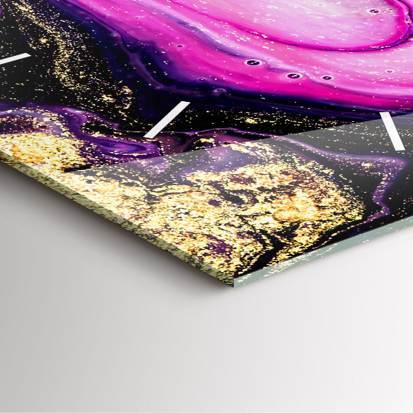 Zegar ścienny kwadratowy Abstrakcja marmur