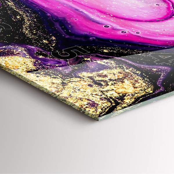 Zegar ścienny kwadratowy Abstrakcja marmur