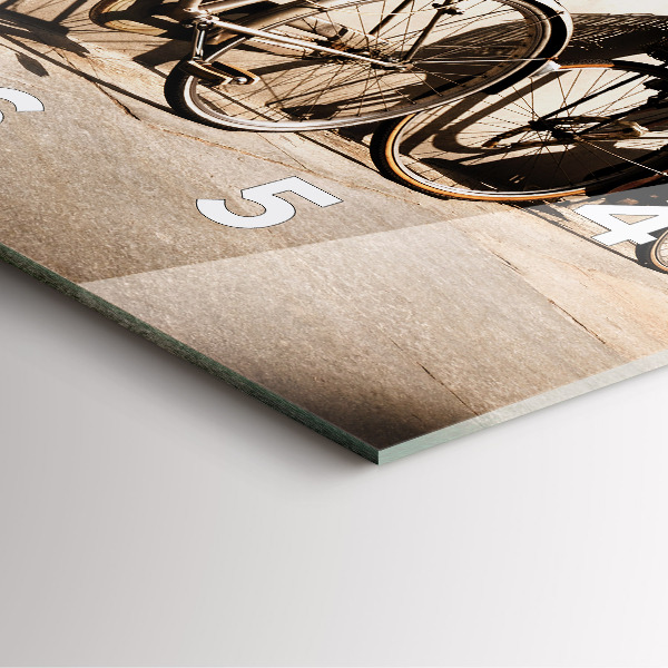 Kwadratowy zegar Włoski rower