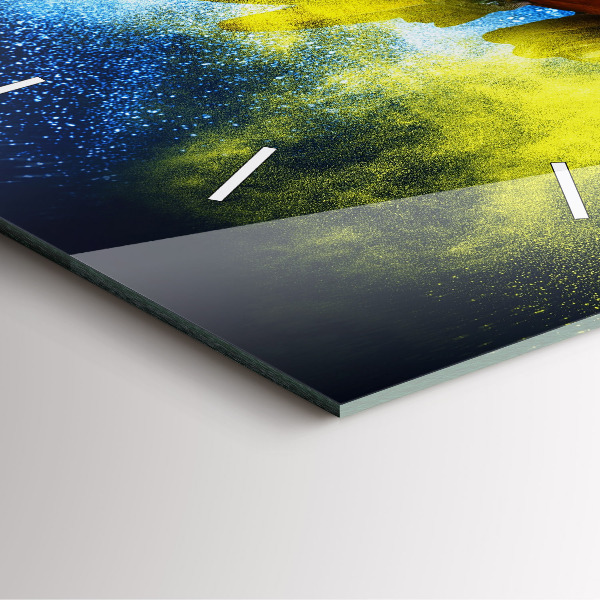 Zegar ścienny kwadratowy Kolorowa papuga