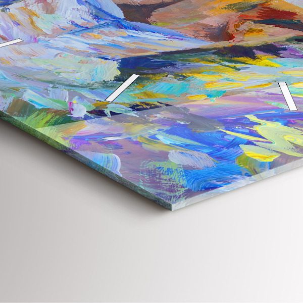 Zegar ścienny kwadratowy Malowana baletnica