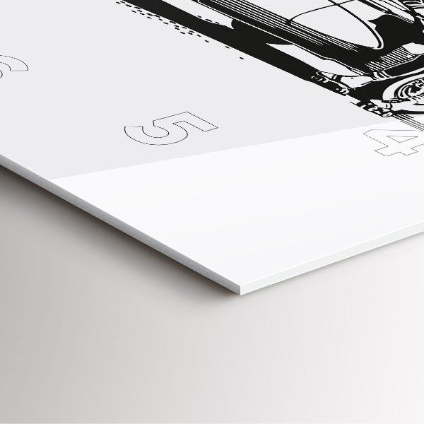 Kwadratowy zegar Retro Ilustracja