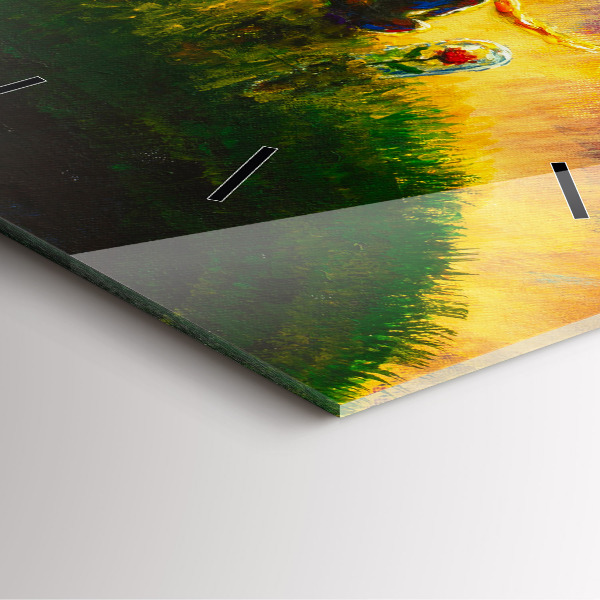 Zegar ścienny kwadratowy Abstrakcja Mały Książę