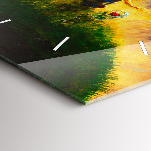 Zegar ścienny kwadratowy Abstrakcja Mały Książę