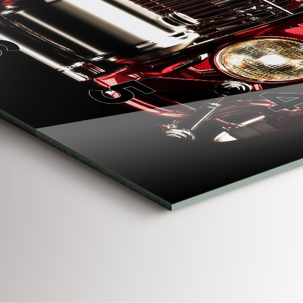 Kwadratowy zegar Stary zabytkowy samochód