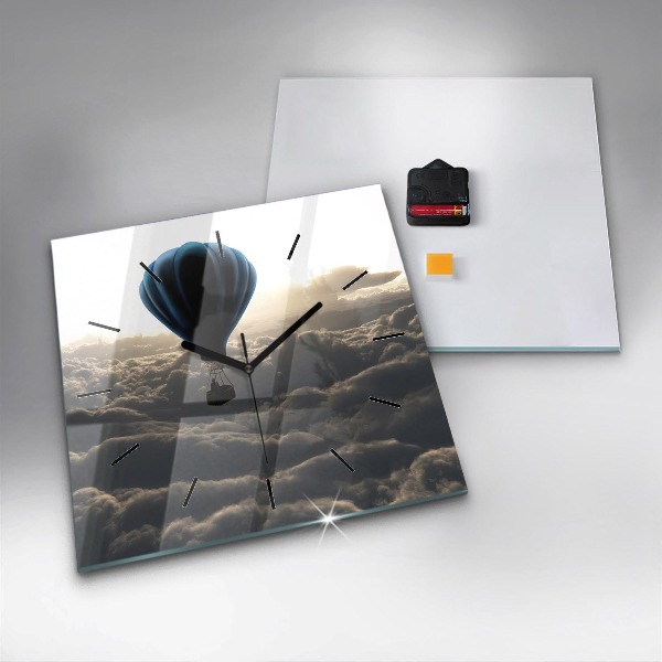 Kwadratowy zegar Balon na niebie