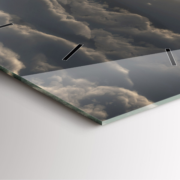 Kwadratowy zegar Balon na niebie