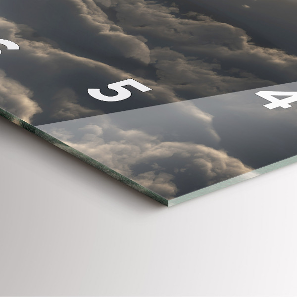 Kwadratowy zegar Balon na niebie