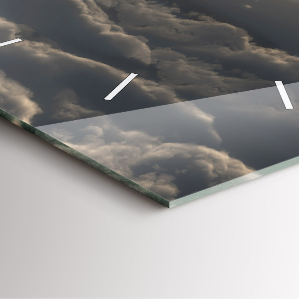 Kwadratowy zegar Balon na niebie