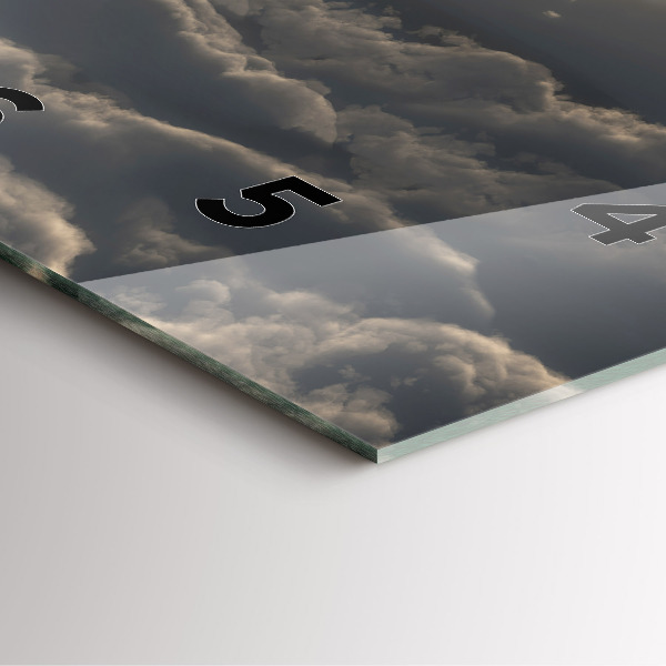 Kwadratowy zegar Balon na niebie