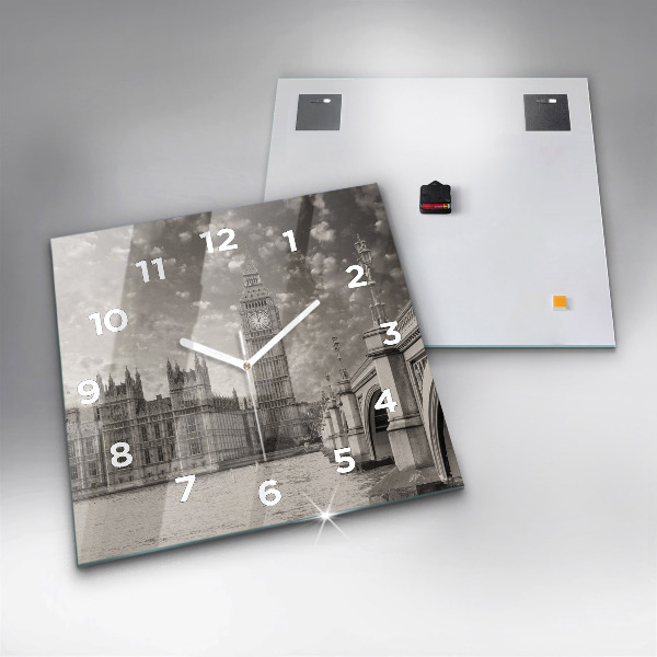 Kwadratowy zegar Londyn Anglia Big Ben