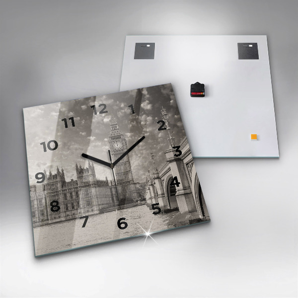 Kwadratowy zegar Londyn Anglia Big Ben