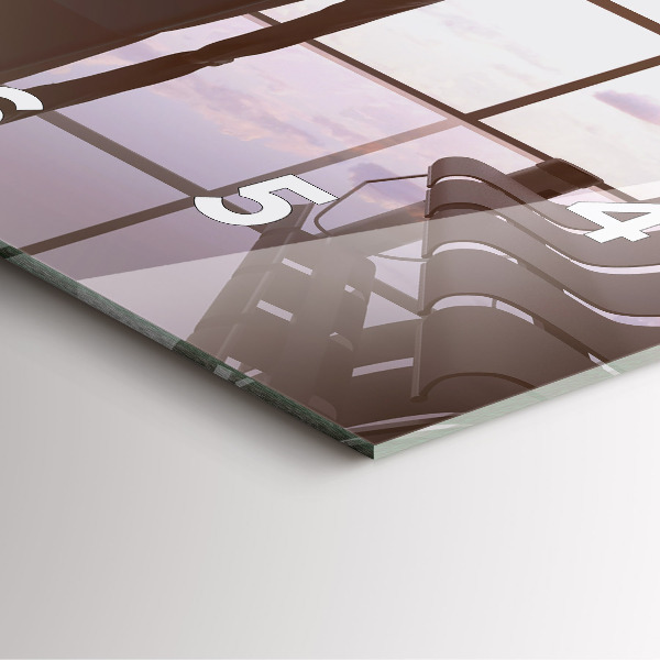 Kwadratowy zegar Człowiek na lotnisku