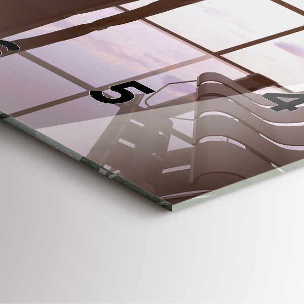 Kwadratowy zegar Człowiek na lotnisku