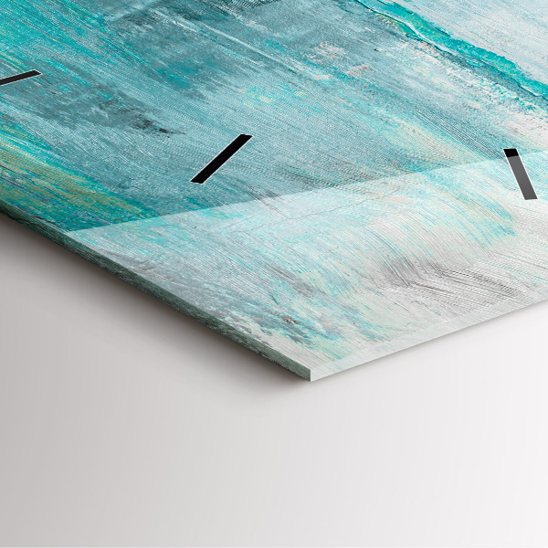 Kwadratowy zegar Olejna tekstura abstrakcja