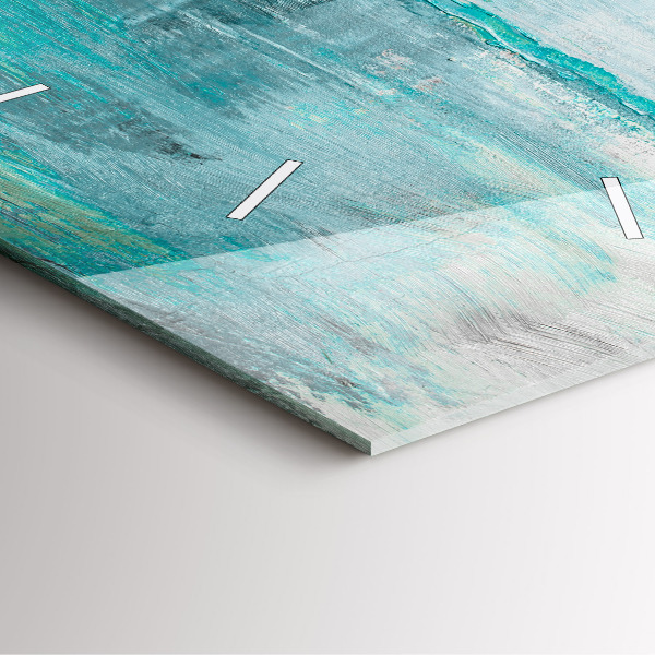 Kwadratowy zegar Olejna tekstura abstrakcja