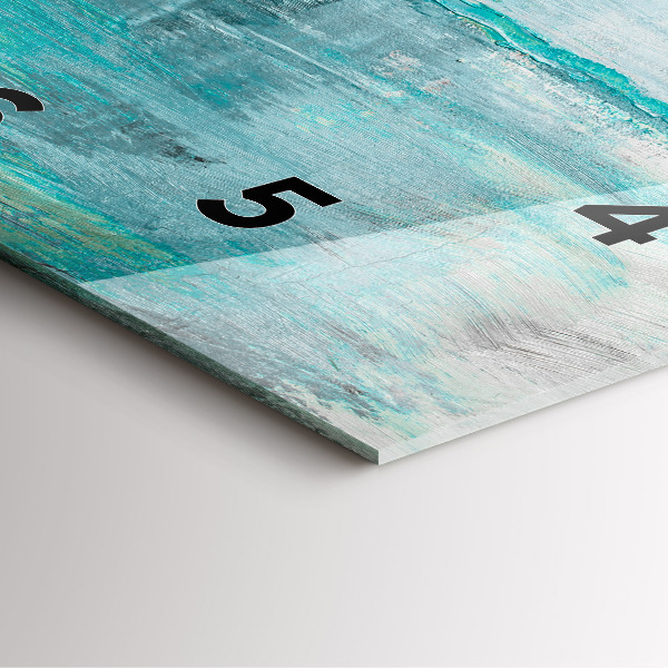 Kwadratowy zegar Olejna tekstura abstrakcja