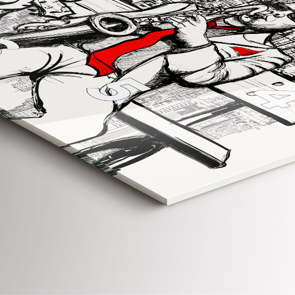 Kwadratowy zegar Jazz w Nowym Jorku