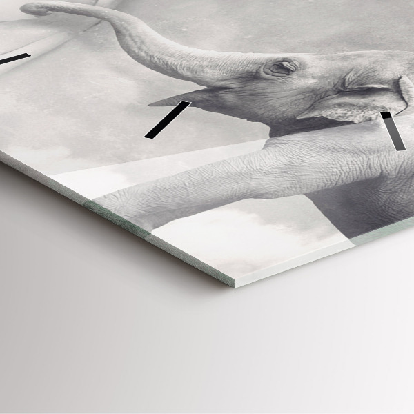 Kwadratowy zegar Słoń