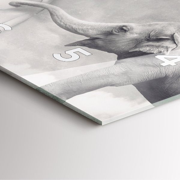 Kwadratowy zegar Słoń