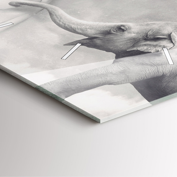 Kwadratowy zegar Słoń