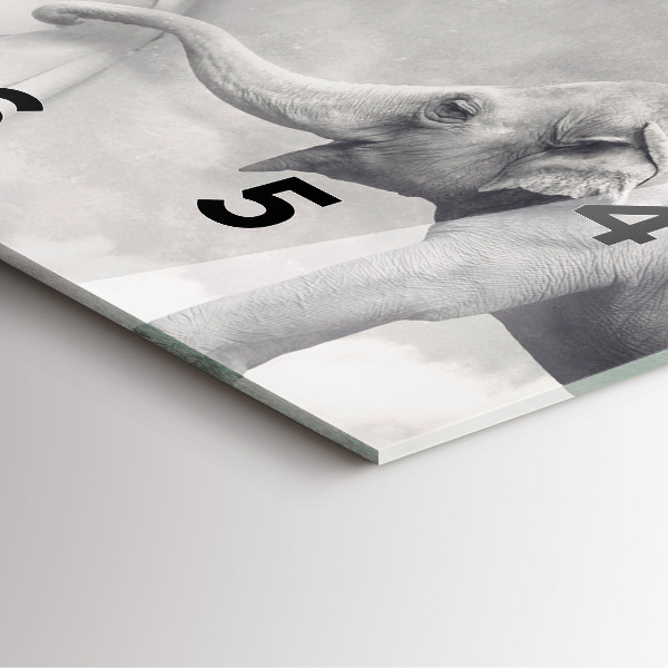 Kwadratowy zegar Słoń