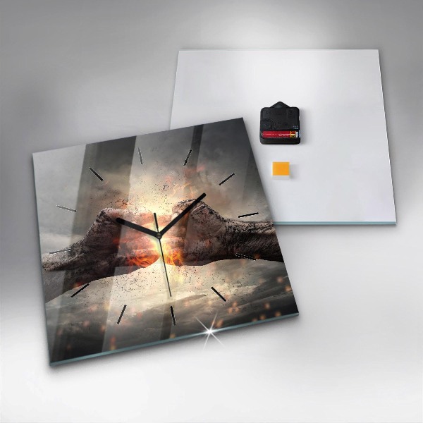 Kwadratowy zegar Pięści Siła Moc