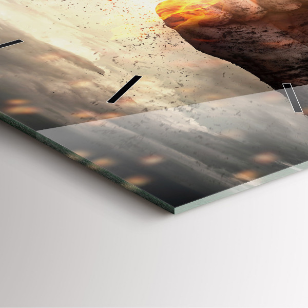 Kwadratowy zegar Pięści Siła Moc