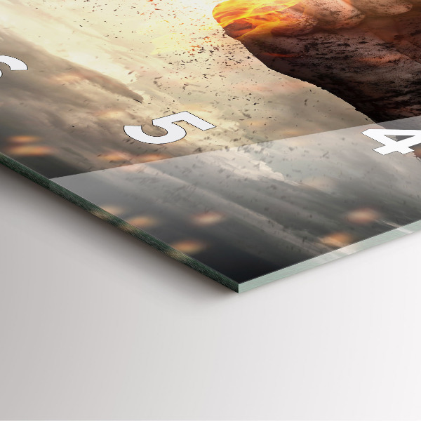 Kwadratowy zegar Pięści Siła Moc