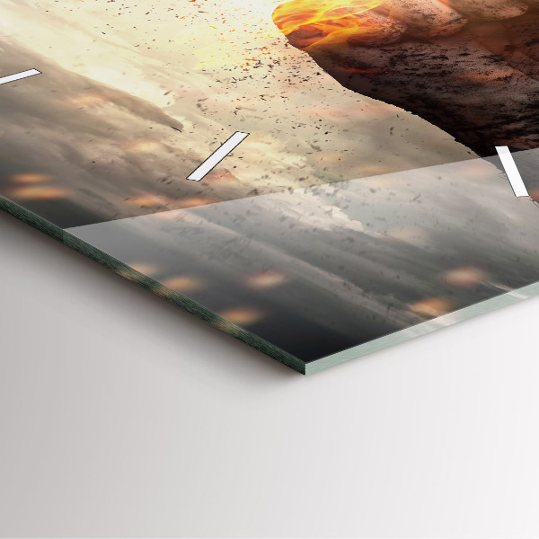 Kwadratowy zegar Pięści Siła Moc