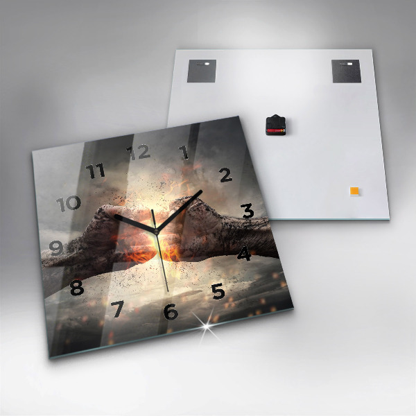 Kwadratowy zegar Pięści Siła Moc