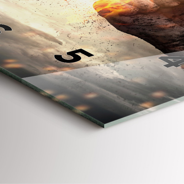 Kwadratowy zegar Pięści Siła Moc