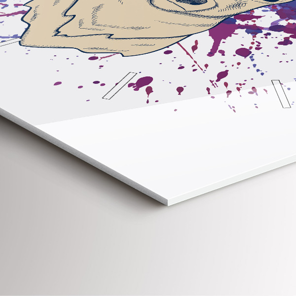 Kwadratowy zegar Ilustracja wektorowa jelenia