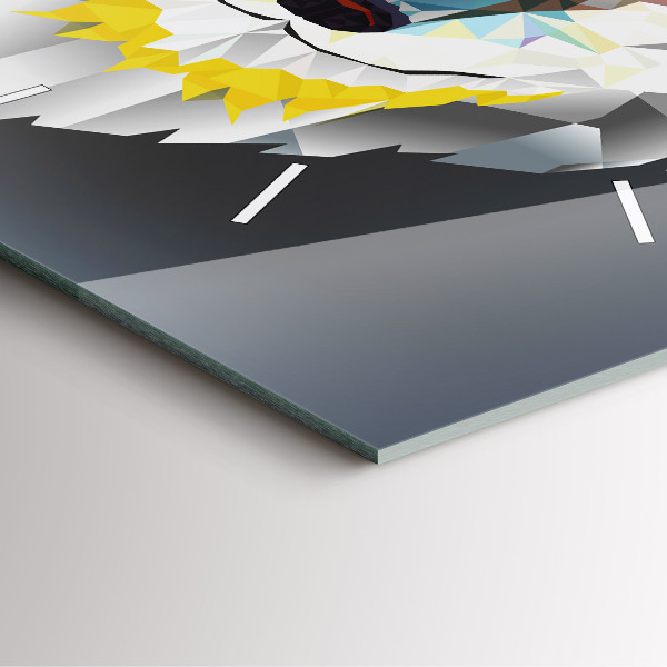 Kwadratowy zegar Głowa wilka