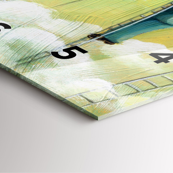 Kwadratowy zegar Ludzie na drabinie