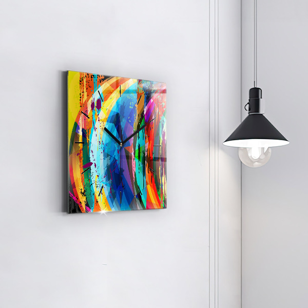 Kwadratowy zegar Abstrakcyjne tło