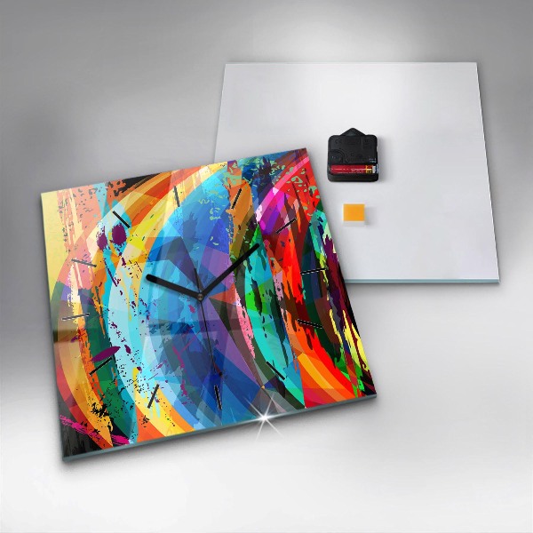 Kwadratowy zegar Abstrakcyjne tło