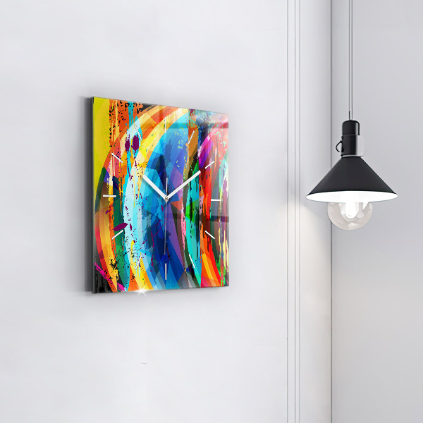 Kwadratowy zegar Abstrakcyjne tło