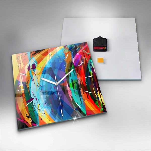 Kwadratowy zegar Abstrakcyjne tło