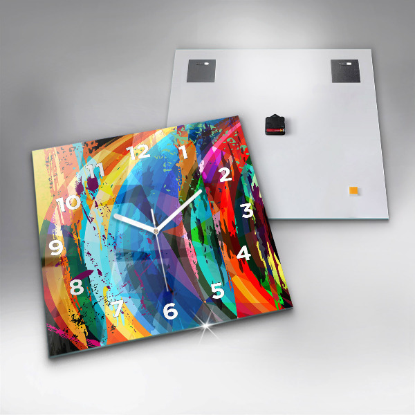 Kwadratowy zegar Abstrakcyjne tło